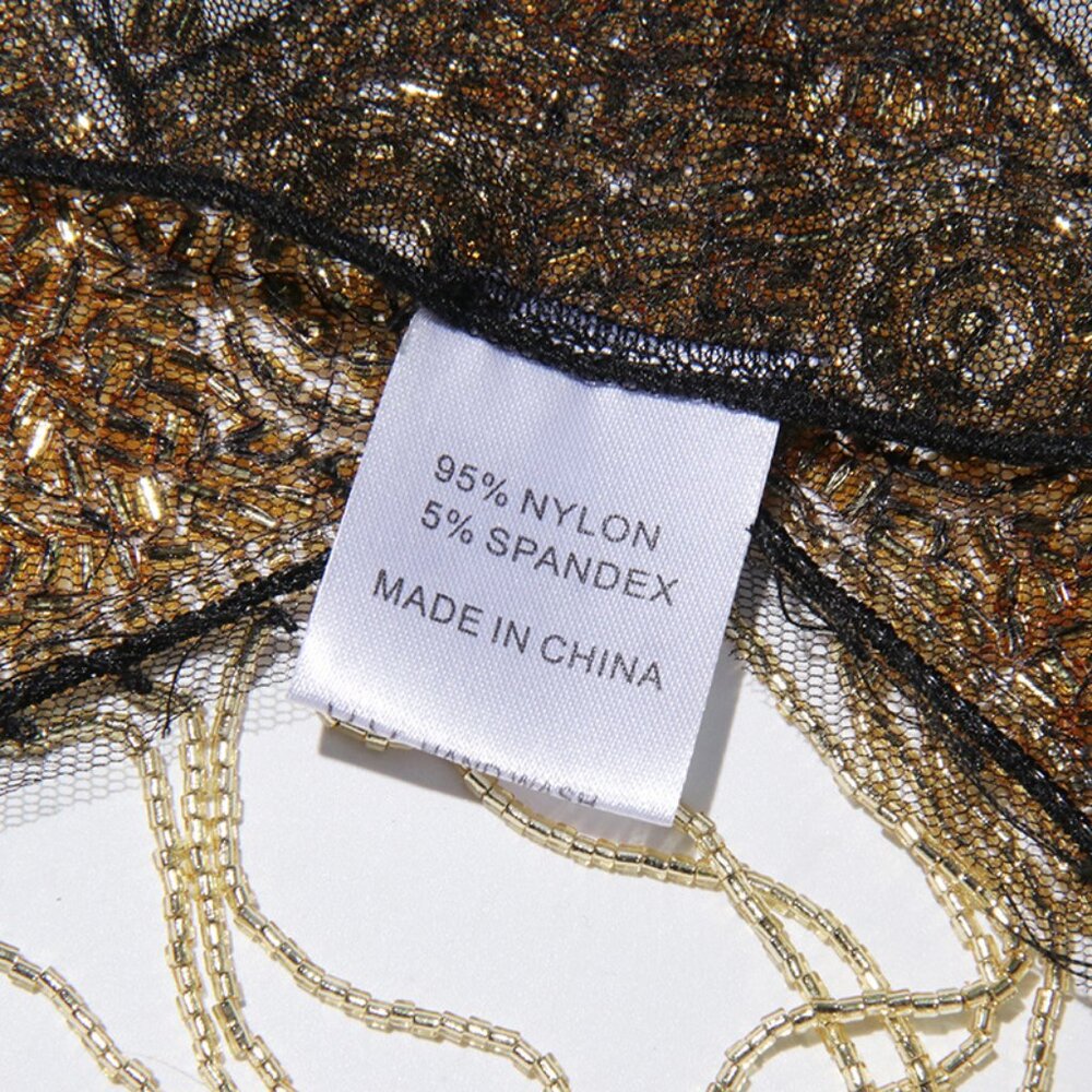 Glamorous Hand-Beaded Capelet - Sparkling Fringe Shawl Overlay - Picture 11 of 12
